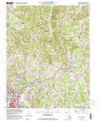 Walkertown 1997 topographic map thumbnail