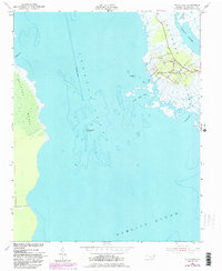 Wanchese 1953 topographic map thumbnail