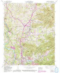 Weaverville 1962 topographic map thumbnail