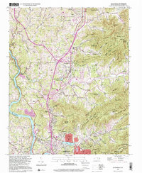 Weaverville 1997 topographic map thumbnail