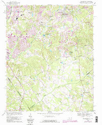 Weddington 1968 topographic map thumbnail