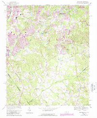 Weddington 1968 topographic map thumbnail