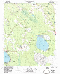 White Lake 1986 topographic map thumbnail