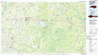 Whiteville 1986 topographic map thumbnail