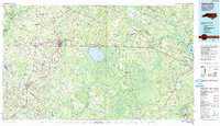 Whiteville 1990 topographic map thumbnail