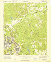 Manchester 1950 topographic map thumbnail