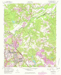 Manchester 1957 topographic map thumbnail