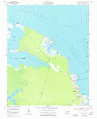 Manns Harbor 1953 topographic map thumbnail