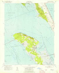 Manteo 1953 topographic map thumbnail