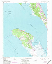 Manteo 1953 topographic map thumbnail