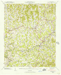 Mars Hill 1945 topographic map thumbnail