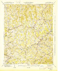 Mars Hill 1946 topographic map thumbnail