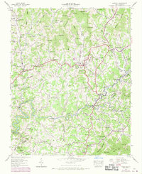 Mars Hill 1945 topographic map thumbnail