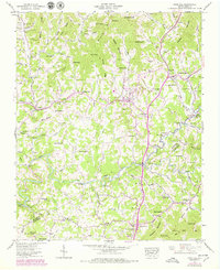 Mars Hill 1945 topographic map thumbnail