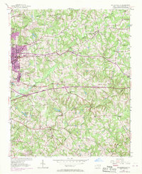 Mc Leansville 1952 topographic map thumbnail