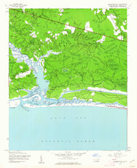 Lockwoods Folly 1943 topographic map thumbnail