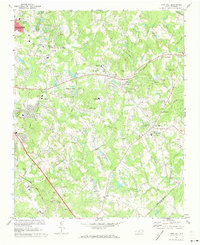 Mint Hill 1971 topographic map thumbnail