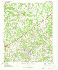 Mocksville 1969 topographic map thumbnail
