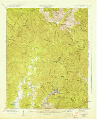 Montreat 1943 topographic map thumbnail
