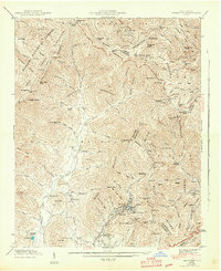 Montreat 1943 topographic map thumbnail