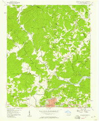 Morganton North 1956 topographic map preview