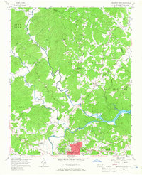 Morganton North 1956 topographic map thumbnail