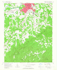 Morganton South 1956 topographic map thumbnail