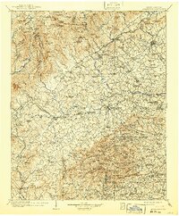 Morganton 1905 topographic map thumbnail