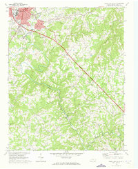 Mount Airy South 1970 topographic map thumbnail