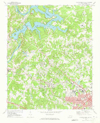 Mountain Island Lake 1969 topographic map thumbnail