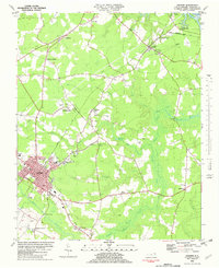 Ahoskie 1982 topographic map thumbnail