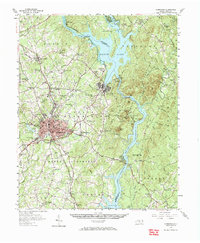 Albemarle 1957 topographic map thumbnail