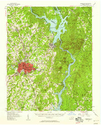 Albemarle 1957 topographic map thumbnail