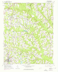 Angier 1964 topographic map thumbnail
