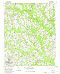 Angier 1964 topographic map thumbnail