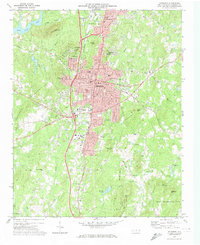 Asheboro 1970 topographic map thumbnail
