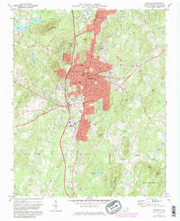 Asheboro 1970 topographic map thumbnail