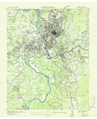 Asheville 1936 topographic map thumbnail