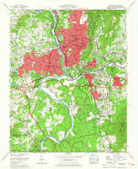 Asheville 1961 topographic map thumbnail