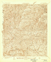 Bakersville 1934 topographic map thumbnail