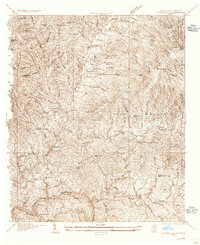 Bakersville 1934 topographic map thumbnail