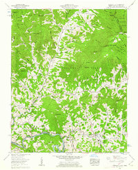 Bakersville 1960 topographic map thumbnail