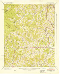 Bald Creek 1939 topographic map thumbnail