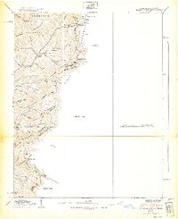 Baldwin Gap 1939 topographic map thumbnail