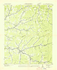 Barnardsville 1935 topographic map thumbnail