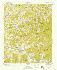 Barnardsville 1946 topographic map thumbnail