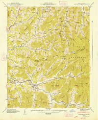 Barnardsville 1947 topographic map thumbnail