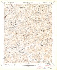 Barnardsville 1947 topographic map thumbnail