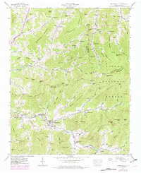Barnardsville 1946 topographic map thumbnail