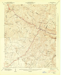 Bat Cave 1947 topographic map thumbnail